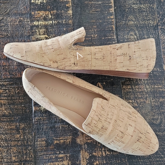 Veronica Beard Griffin Flats Natural Cork 6 - Picture 12 of 12